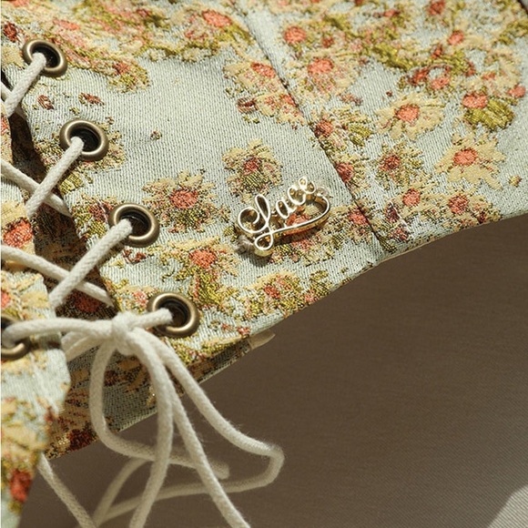 NWT Lacemade Van Gogh Sunflower Corset in XL - Picture 5 of 11